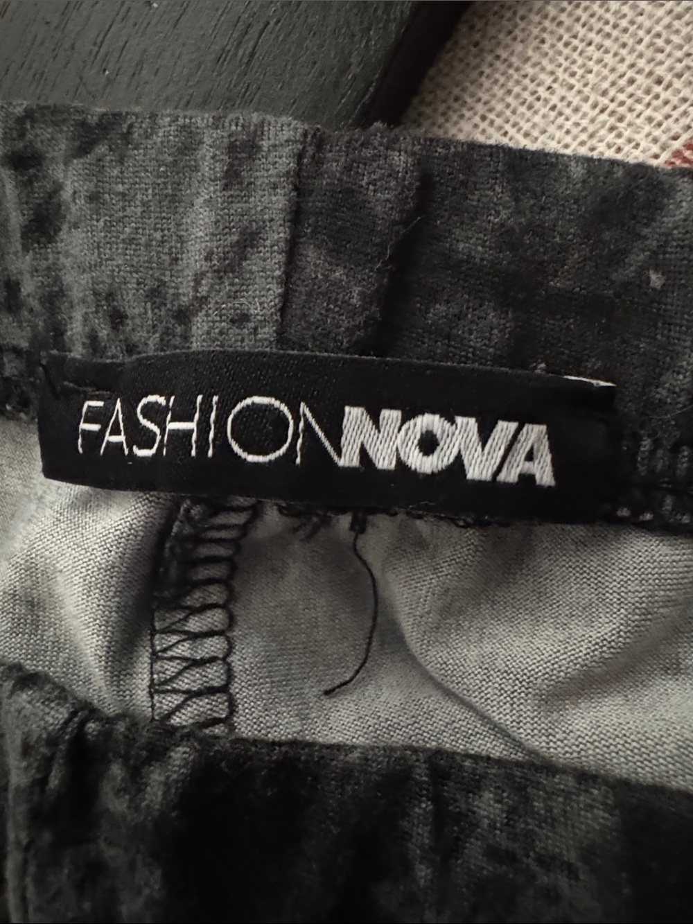 Fashion Nova Girls Black Charcoal Crushed Velvet Leggings - Picture 2 of 2